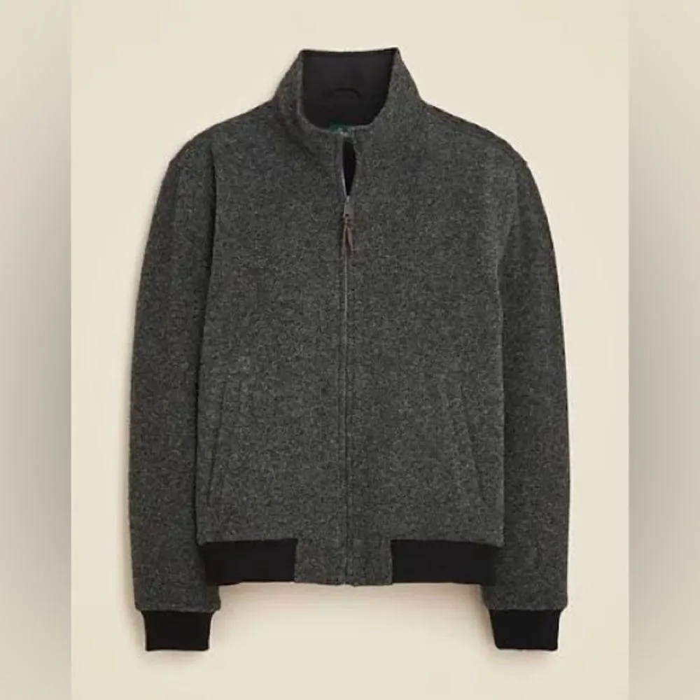 NWT J CREW Wool-blend fleece jacket